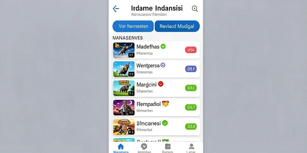 Tangkapan layar menunjukkan berbagai mode permainan yang tersedia.
