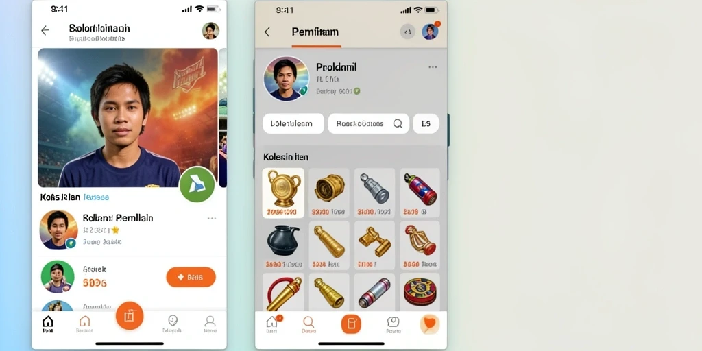 Fitur sosial untuk berinteraksi dengan pemain lain.